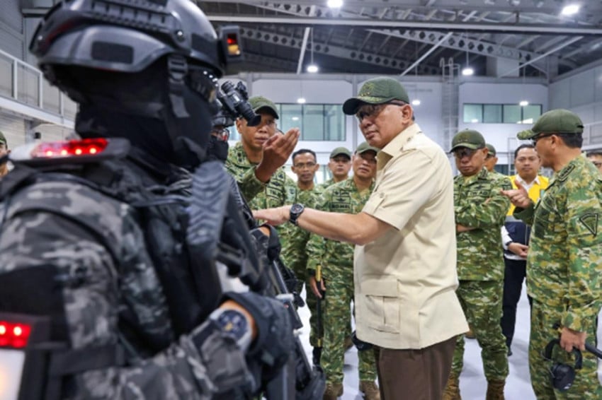 Menhan Sjafrie Cek Langsung Latihan Peperangan Modern Prajurit TNI di Batujajar