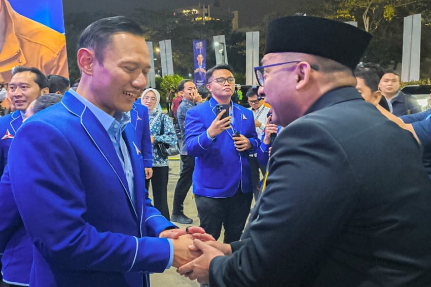 Elite Partai Ummat Hadiri HUT Demokrat, Desak Revisi UU Pemilu Lebih Terbuka